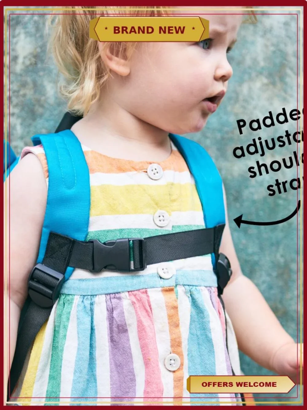 Kids Mini Backpack with Safety Leash Harness, Owl Design, Adjustable Straps,